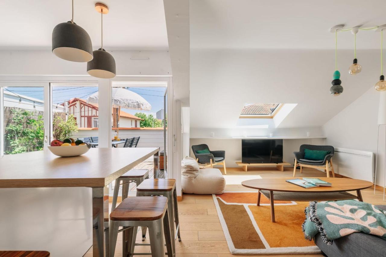 Little Bibi Terrace - Cote Des Basques And Private Garage Apartment Biarritz Luaran gambar